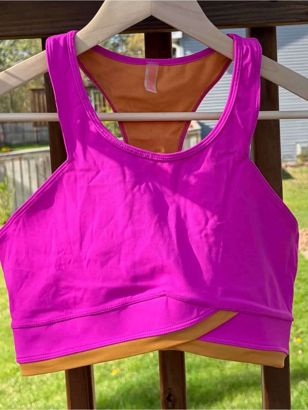 Free People Movement Large Hot Pink Sports Bra
